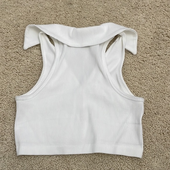 Garage white collared tank top - Picture 2 of 2